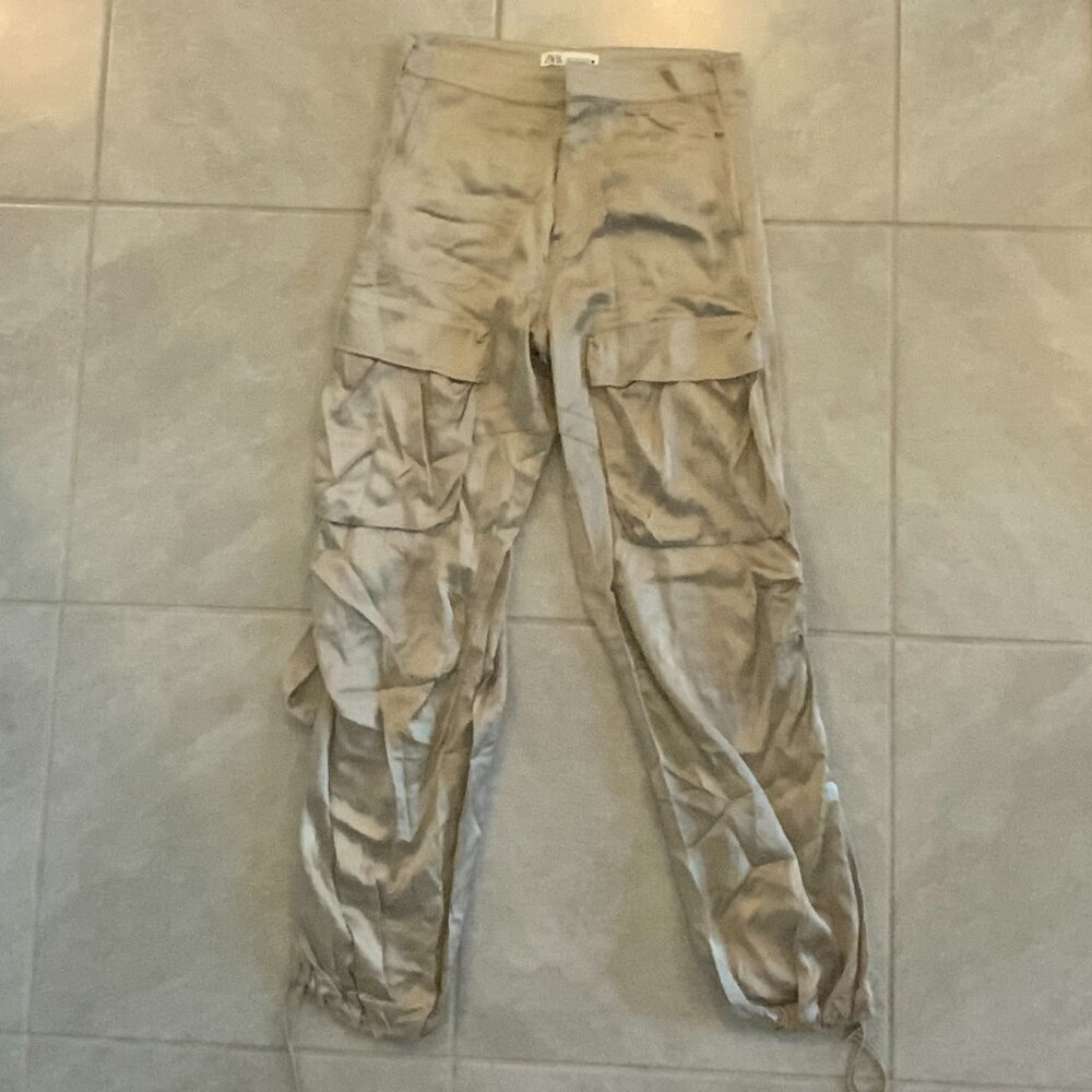 Women's Zara Baggy Cotton Brown Pants